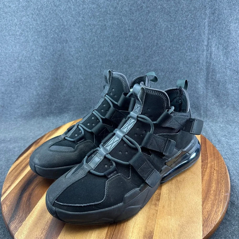 Nike Air Edge 270 Triple Black Mens High‎ Top Sneakers AQ8764-003 Size 12